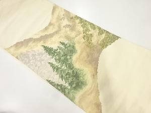 アンティーク　樹木模様織出し袋帯（材料）